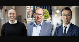 From Left to Right: Michael Lindsay of Metrolinx, Andrew Royston of Urban Engineers, and Abdellah Chajai of Keolis Group. (Photographs courtesy of the respective organizations)
